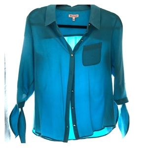 Juicy Couture Bright Baby Blue Blouse
